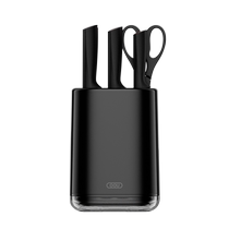 OOU kitchen knife set Crane Pro series six-piece set (black) bone chopping knife chefs knife kitchen knife for cutting fruit