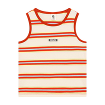 Zuoxi Girls Vest Summer Thin Childrens 2024 New Sleeveless T-shirt Summer Wear Western Style Striped Top