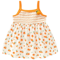 Girls dress summer dress 2024 new style style one year old baby girl dress children summer suspender princess dress