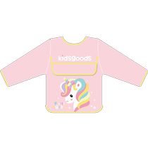 Baby smock child boy girl summer rice pocket baby eating bib apron boy girl reverse dressing painting