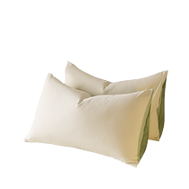 Jieliya 40S pure cotton washed cotton pillowcases pair of pure cotton color matching pillowcases for men and women home dormitory pillowcases