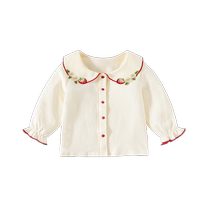 Banxidi Girls Shirts Autumn Clothes 2024 New Fashionable Baby Doll Shirts Princess Autumn Childrens Long-Sleeved Shirts