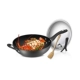 Aishida wok chảo chống dính không có bếp khói dầu bếp gas cảm ứng nồi chảo 32cm với chảo