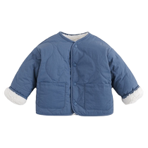 (Three-proof plus velvet) Mark Jenny boys and girls warm jackets baby winter new cotton coats