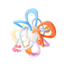 十月结晶曼哈顿手抓球宝宝磨牙棒咬咬胶硅胶牙胶可啃咬益智玩具