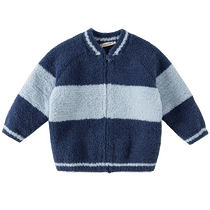 Half-velvet David Bella winter new childrens boys chenille tops girls sweater jackets