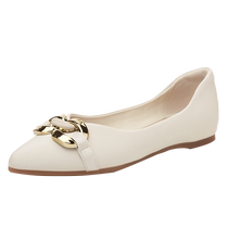 Daphne flat shoes womens scoop shoes 2024 new style shallow mouth summer temperament fashion popular pointed toe shoes single shoes