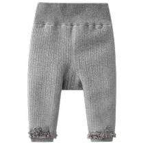Banxidi baby leggings outer wear plus velvet thick autumn and winter baby princess leggings childrens warm pants winter clothing