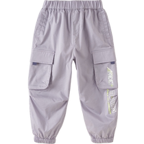 David Bella Childrens Pants 2024 Spring New Boys Overalls Girls Middle and Large Children Casual Pants