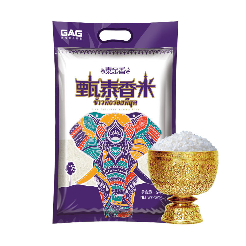 泰金香 臻泰香米 大米 10斤*3袋 聚划算双重优惠折后￥105包邮（拍3件）