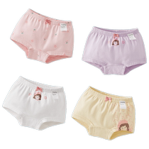 Girls underwear summer thin childrens four-piece set of briefs antibacterial childrens clothing 2024 new baby underwear
