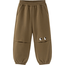 (Far infrared heating) mini bala bala boys and girls trousers winter baby children antibacterial casual pants