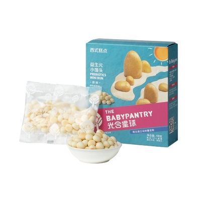 拍3件！babycare光合星球小馒头宝宝零食
