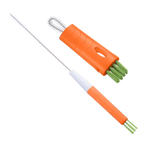 Miaoran cup washing artifact cup lid cleaning bottle brush baby water cup straw cup brush thermos cup cleaning brush 1 set