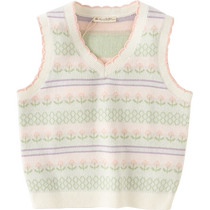 David Bella childrens sweater vest 2024 new spring girls sweater medium and large childrens vest top
