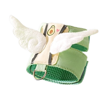 Hippie dog pet cat avocado vest traction rope anti-breakaway puppet British short American short dog going out