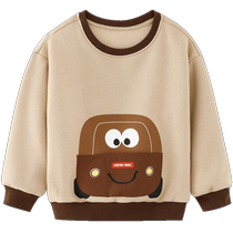 Piggy Banner Childrens Clothing 24 Winter Clothing New Childrens Pullover Tops Little Boys Sweaters Baby Toddlers Plus Velvet