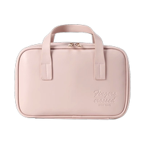 Cosmetic bag womens portable travel new high-end large capacity light luxury luxury portable partition storage bag