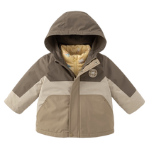(Antibacterial velvet) David Bella childrens down jacket two-piece winter new boys coat three-proof top