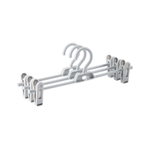 Shunyi trouser rack seamless household trouser clip with jk skirt sock clip hanging pants hanger multi-functional storage plastic