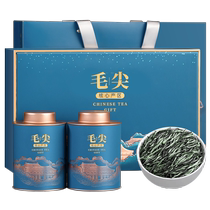 音朗绿茶 毛尖茶叶明前2024新茶绿茶特级精选春茶嫩芽礼盒装250g