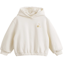 (Lu Fu) Mark Jenny 2024 new autumn clothing for girls super comfortable cotton bract cherry hooded sweatshirt jacket