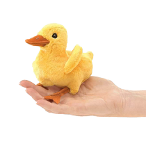 American Folkmanis emulated animal hand occasionally plush toy vocallation little yellow duck refers to occasional childs birthday present