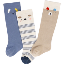 ) Xuwei baby socks spring and autumn pure cotton knee high socks newborn newborn baby stockings children