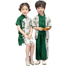 Yuyingfang Boys Hanfu New Chinese Tang Suit Suit 2024 Girls Baby National Style Childrens Traditional Chinese Performance Costumes
