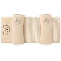 Newborn baby pillow buckwheat pillow baby sleeping pillow pure cotton pillow case 0-3 years old shaped pillow childrens pillow