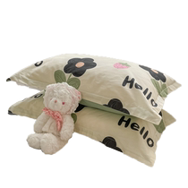 A pair of Proya pure cotton pillowcases for home single pillowcases pure cotton student dormitory pillowcases