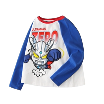 Ultraman childrens clothes boys spring and autumn pure cotton thin round neck autumn tops bottoming shirt boys long-sleeved T-shirt
