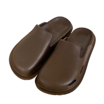 Thin strips Japanese simple casual versatile fashionable womens slippers summer outer wear non-slip toe solid color sandals