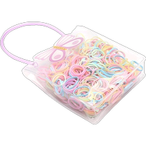 Childrens rubber band headband female baby hair band baby cowhide band girls hair tie does not hurt hair has good elasticity disposable