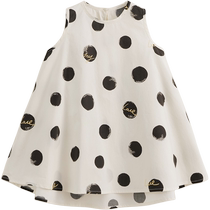 (Lu Fu) Mark Jenny 2024 new summer style girls polka dot loose sleeveless dress