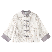 Ueki Childrens Clothing New Chinese Style Stand Collar Girls Shirts Childrens Clothing Medium and Large Childrens Autumn 2024 New Tops and Shirts