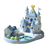 Childrens New Princess Elsa Magnetic Play House Toy Simulation Surprise City Castle Girl Elsa Doll House