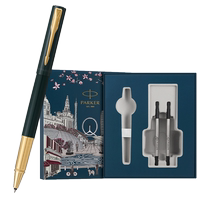 PARKER Parker Via XL Lingsi Series Gold Clip Ball Ball Pen City Walk Gift Box Business Office Signature Pen