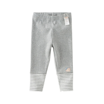 David Bella 2024 new spring and autumn girls leggings baby baby trousers childrens casual pants