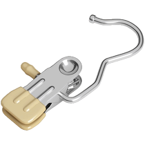 (Pack of 5) Seamless Clothes Clips with Hook Single Hook Pants Clip Skirt Clip Single Clip for Socks and Clothing and Hats