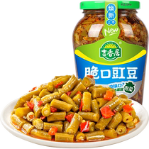 吉香居酸豆角脆口豇豆350g四川下饭小菜缸豆泡菜榨菜咸菜微辣酱菜