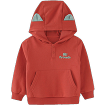 Piggy Banner Childrens Clothing 2024 Autumn Clothing New Childrens Hooded Sweatshirt Childrens Boys Pullover Baby Toddler Fashion