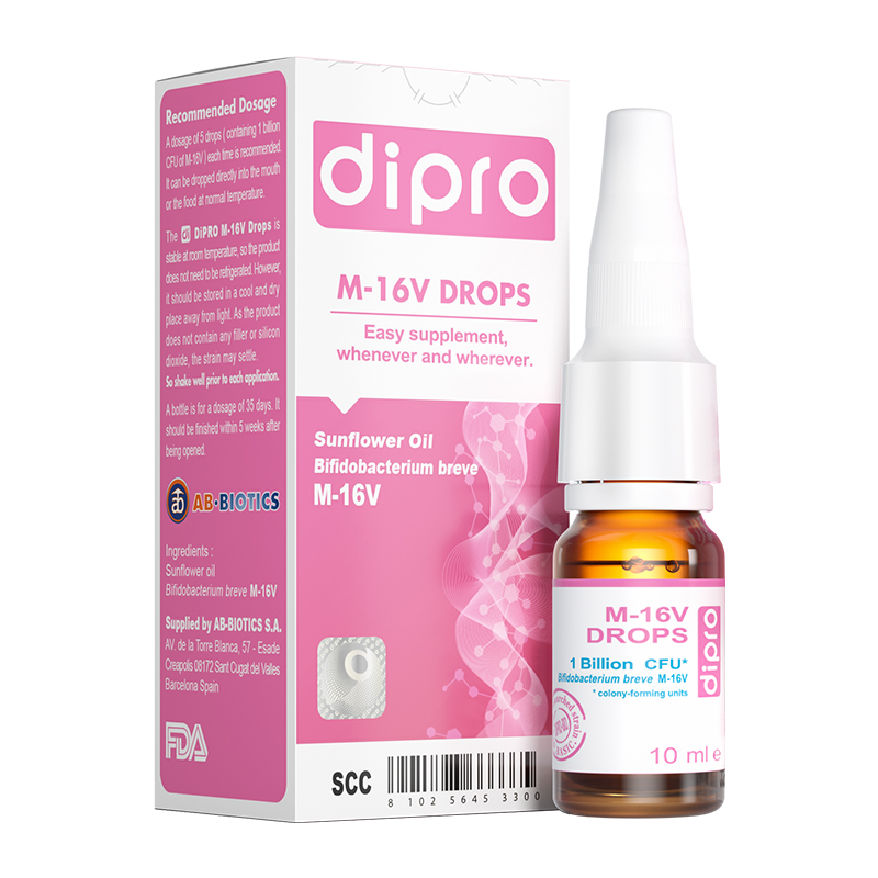 dipro迪辅乐m16v婴幼儿益生菌儿童肠胃宝宝肠道新生儿滴剂10ml