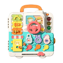 Childrens multifunctional busy board 1-3 years old baby Montessori busy house early education fine motor training male and female toys
