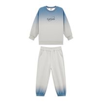 Zuoxi childrens clothing boys autumn clothing suit childrens gradient sports two-piece suit 2024 new autumn boys trend