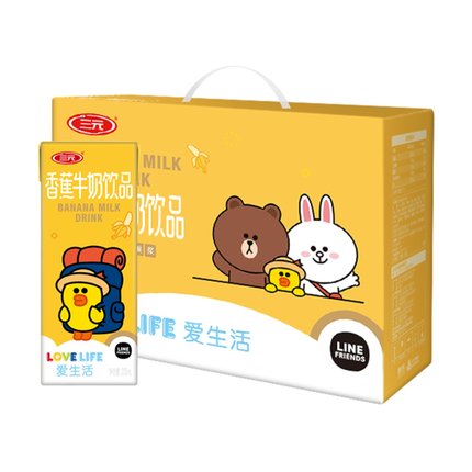 三元LINE FRIENDS 合作款香蕉奶200ml*10盒 第75张