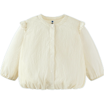 UPF40 Mini Balabala summer children and girls lightweight sun protection clothing baby baby breathable sun protection coat