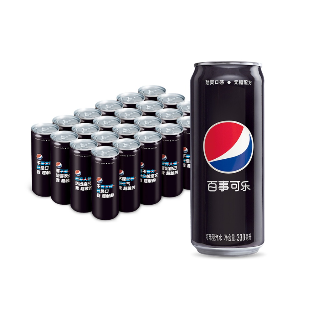 天猫超市 Pepsi百事 无糖可乐 330mlx24罐