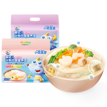 Fawn Blue Infant Cereals Meat and Vegetable Nutrient Noodles Volume Pack Baby Noodles Childrens Line Noodles 450gX2 Bags