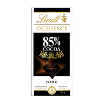 Lindt & Sprüngli Chocolat noir à 85 % de cacao emballé 100 g Fitness Snacks (Date dexpiration : 24 septembre-octobre)